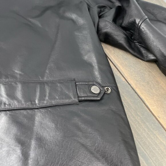 M. Julian Wilson’s Leather Thinsulate Black Jacket Winter Coat Men’s Large (IN) - Picture 11 of 11